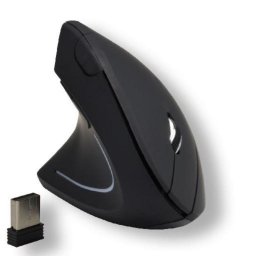 Ratón MCL SS-618GW/N Wireless 1600 DPI Negro Diseño vertical zurdo