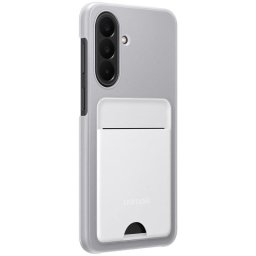 Funda con ranura para tarjetas Samsung Galaxy A27 Gris