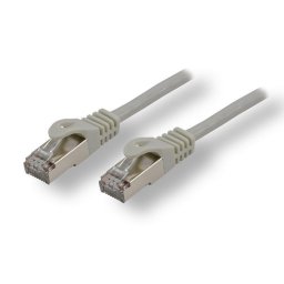 Cable de red MCL Cat8.1 S/FTP 0,5 m gris RJ-45 a RJ-45