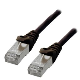 Cable de red MCL Cat6 1 m Negro F/UTP RJ-45