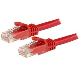 Cable de red StarTech Cat6 UTP 15 m Rojo Gigabit Ethernet PoE