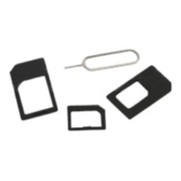 Adaptador para tarjetas SIM DLH DY-WU2489 Nano-SIM Micro-SIM 3 piezas Negro