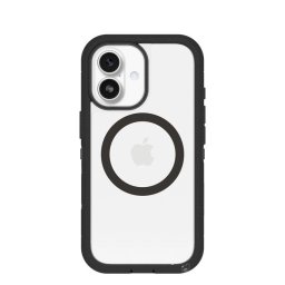 Funda OtterBox Defender Pro XT para iPhone 17, negra transparente policarbonato, con textura antideslizante