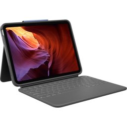 Teclado para iPad Logitech Rugged Folio AZERTY Francés Grafito