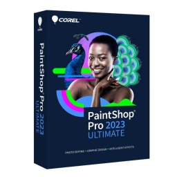 Software Corel PaintShop Pro 2023 Ultimate Editor gráfico 1 licencia Caja