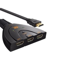 Conmutador HDMI 4K DLH DY-TU4735B 3 entradas 1 salida 0,45 m