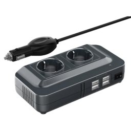 Inversor de corriente DLH DY-SU4700 200W 12V a 220V con 4 puertos USB