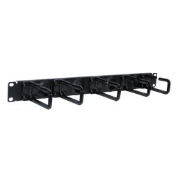 Sujetador de cables horizontal 1U SmartRack Tripp Lite SRCABLERING1U tipo anillo flexible
