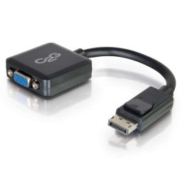Adaptador convertidor activo de DisplayPort a VGA C2G 20 cm negro