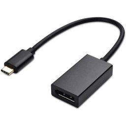 Adaptador DLH USB Tipo C a DisplayPort 0,21 m 4K 60 Hz Negro