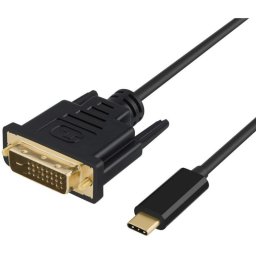 Adaptador de cable de vídeo DLH DY-TU4810B USB Tipo C a DVI 1,8 m