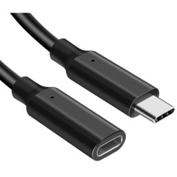 Cable de extensión USB-C a USB-C DLH DY-TU5257B 2 m USB 3.2 Gen 2x2 20 Gbit/s Negro