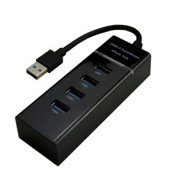 Hub MCL 4 puertos 5 Gbit/s USB 3.2 Gen 1 USB3-M104B/N negro cable corto