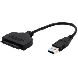 Cambiador de género para cables DLH DY-TU4960 USB-A a SATA III 0,18 m Negro