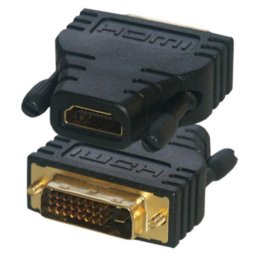 Adaptador MCL DVI-D a HDMI, Negro