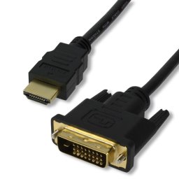 Cable HDMI a DVI-D MCL 2 m Macho a Macho Negro