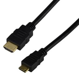 Cable HDMI MCL 2 m tipo A a mini C con 3D y contactos chapados en oro
