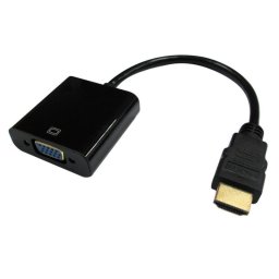 Adaptador de cable de vídeo DLH DY-TU4746B HDMI a VGA con audio