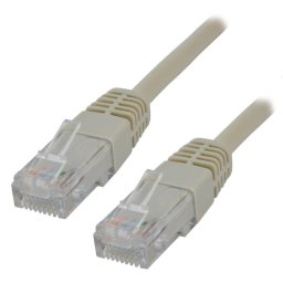 Cable de red MCL Cat5e U/UTP 1 m gris RJ-45 a RJ-45