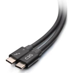 Cable Thunderbolt 4 USB-C C2G de 0,8 m 40 Gbps Negro