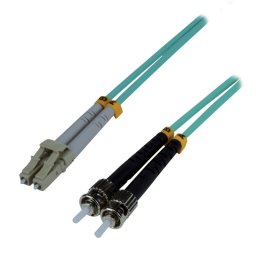 Cable de fibra óptica MCL 15 m LC/ST OM3 duplex multimodo