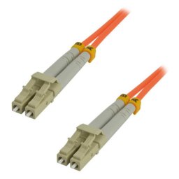 Cable de fibra óptica MCL LC/LC OM2 3 m naranja