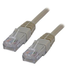 Cable de red MCL Cat5E U/UTP 1 m Gris RJ-45