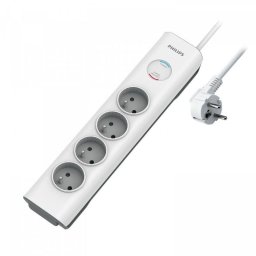 Regleta MCL SPN7040WA/19 4 Tomas con Protección y Interruptor 2 m