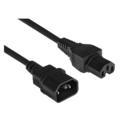 Cable de extensión DLH DY-WU5134 1,8 m C14 a C15 Negro