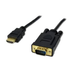 Cable adaptador MCL 1,5 m HDMI a VGA macho recto