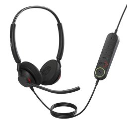 Auriculares Jabra Engage 40 con cable USB para oficina y call center, micrófonos duales y protección auditiva