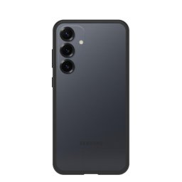 Funda ultrafina para móvil OtterBox React Series plástico transparente negro para Galaxy S25+, compatible con carga inalámbrica