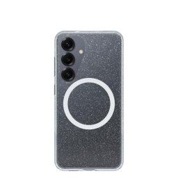 Funda para móvil OtterBox Symmetry Series Clear con cubierta transparente de PC y anclajes integrados, con imanes para Samsung Galaxy S25