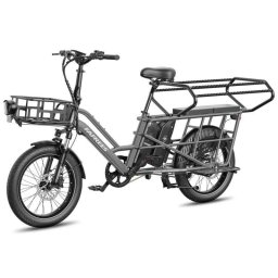 Bicicleta Eléctrica Plegable Fafrees Ff20 Cuv 20" Motor 250W Batería 48V 30Ah Gris Plomo