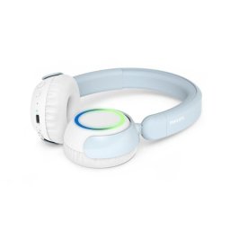 Auriculares Philips TAK4200B inalámbricos Bluetooth con cancelación de ruido y micrófono, blanco y azul