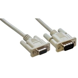 Cable VGA MCL HD15 Macho/Hembra 2 m Gris