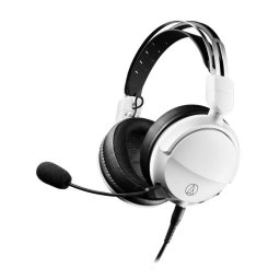 Auriculares Audio-Technica ATH-GL3 con cable, micrófono extraíble, gaming, blanco