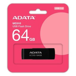 Unidad flash USB ADATA UC310 64 GB USB tipo A 3.2 Gen 1 negra