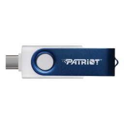Lápiz USB Patriot Xporter X550 128 GB USB-A y USB-C 3.2 Gen 1 Azul Blanco