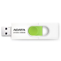 Unidad flash USB ADATA UV320 256 GB USB-A 3.2 Gen 1 verde blanco deslizable