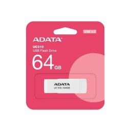 Unidad flash USB ADATA UC310 64 GB USB tipo A 3.2 Gen 1 blanca giratoria