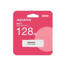 Unidad flash USB ADATA UC310 128 GB USB tipo A 3.2 Gen 1 blanca giratoria