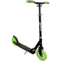 Patinete Muuwmi Lights GLOW 215 mm Ruedas rápidas Freno trasero Negro/Verde