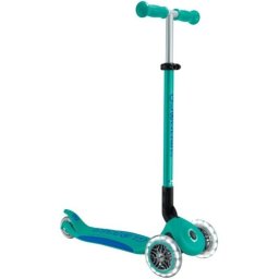 Patinete Vespa GLOBBER Primo Foldable Plus Lights 3 ruedas LED turquesa