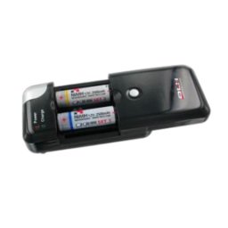 Cargador de baterías DLH DY-CU1192 para AA/AAA con tecnología Li-Ion, NiCd y NiMH