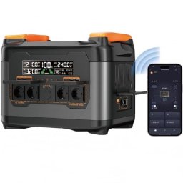 Estación de energía Newsmy NECESPOW S2400 2048Wh 13 puertos LiFePO4 Carga rápida APP