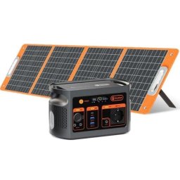 Estación de energía Welltin E103 179,2Wh 8 puertos LiFePO4 Panel solar 100W