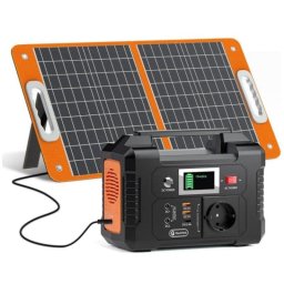 Estación de energía Welltin E200 151Wh 2 AC y 2 USB QC3.0 Batería Li-ion Panel solar 60W