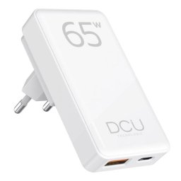 Cargador plegable de pared DCU Tecnologic GaN USB-C 65W USB-A 18W