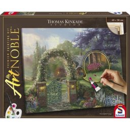 Set de pintura acrílica Schmidt Spiele My ArtNOBLE Thomas Kinkade - Hummingbird Cottage